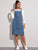Pocket Side Split Back Dungaree Dress