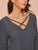 Double Crisscross Neck Tee Dress