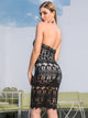 Double Crazy Bodysuit Insert Lace Bustier Tube Dress