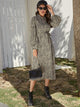 Dalmatian Print Belted Shirt Dress