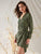 Leopard Print Self Tie Surplice Wrap Dress