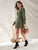 Leopard Print Self Tie Surplice Wrap Dress