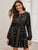 Knot Front Polka Dot A-line Dress