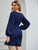 Boat Neck Bishop Sleeve Belted Dress