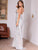 DKRX Backless Criss Cross Split Thigh Sequin Dress