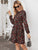 Floral Print Keyhole Front A-line Dress