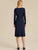 Premium Surplice Neck Tie Side Rib-knit Dress