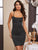 Criss Cross Backless Beaded Cami Dress