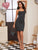 Criss Cross Backless Beaded Cami Dress