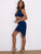 Joyfunear Asymmetrical Neck Cut Out Wrap Bodycon Dress