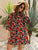 Floral Print Layered Sleeve Dress