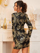 Zip Back Sequin Dress
