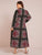 Plus Lapel Neck Tribal Print Shirt Dress