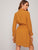 Button Front Elastic Waist Shirt Dress