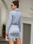High Neck Pocket Side Belted Dress