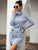 High Neck Pocket Side Belted Dress