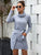 High Neck Pocket Side Belted Dress