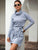 High Neck Pocket Side Belted Dress