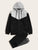 Men Two Tone Drawstring Hoodie & Sweatpants