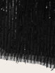 Sequin Fringe Keyhole Back Tunic Dress