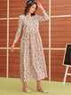 Ditsy Floral Frill Trim Smock Dress
