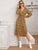 Leopard Print Split Hem A-line Dress