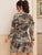 Floral Print Frill A-line Dress