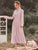 Swiss Dot Ruffle Trim Pleated Hem Shirt Dress