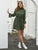 Swiss Dot Lettuce Frill Drawstring Waist Dress
