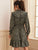 Ditsy Floral Print Ruffle Trim Dress