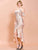 Missord Cold Shoulder Flounce Sleeve High Low Hem Sequin Prom Dress