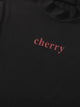 Letter Graphic Tee With Allover Cherry Print Pants