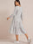Solid V-Neck Babydoll Dress