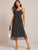Floral Print Contrast Mesh Cami Dress