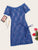 Floral Lace Short Sleeve Dress With Thong
