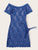 Floral Lace Short Sleeve Dress With Thong