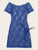 Floral Lace Short Sleeve Dress With Thong