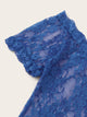 Floral Lace Short Sleeve Dress With Thong