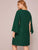 Plus Solid Cloak Sleeve A-line Dress Without Belted