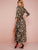 Leopard Print Tie Wrap Split Thigh Dress