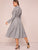 Tie Neck Plaid Button Up Shirt Dress