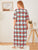 Plus Tartan Print Maxi Night Dress