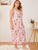 Plus Floral Print Cami Night Dress