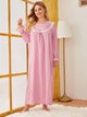 Plus Contrast Lace Night Dress