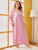Plus Contrast Lace Night Dress