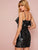 Ruffle Trim Sequin Cami Dress