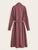 Allover Print Belted Shirt Dress
