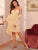 2pack Contrast Lace Mesh Night Dress & Robe