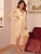 2pack Contrast Lace Mesh Night Dress & Robe