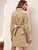 O-ring Belted Button Front Shirt Dress